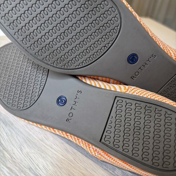 Rothy’s The Point Orange Sherbet Slip On Shoes Flats Women's Size 6.5 - Picture 11 of 14